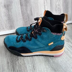 The North Face Turquoise hiking boots